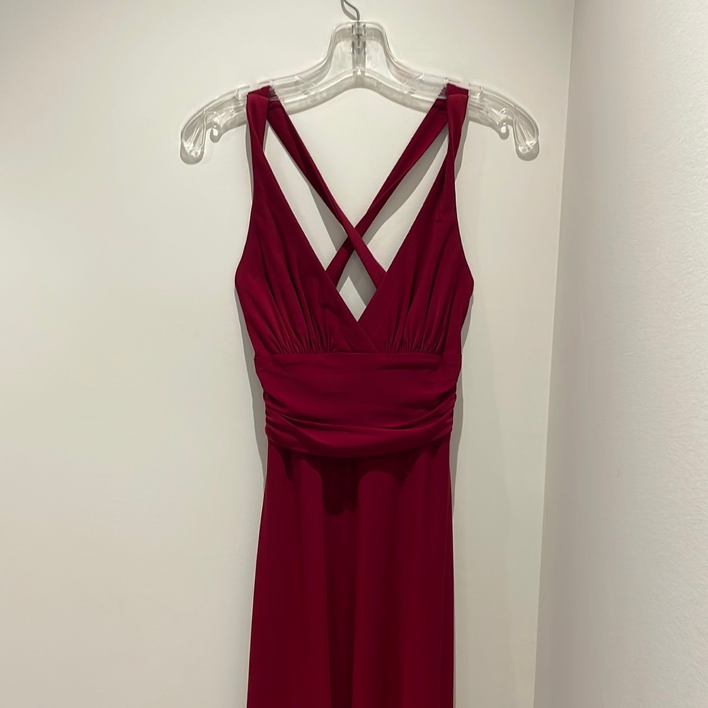 Deep red dress, midi length by Laundry